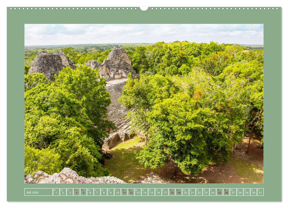 Maya Ruinen Mexiko (CALVENDO Premium Wandkalender 2026)
