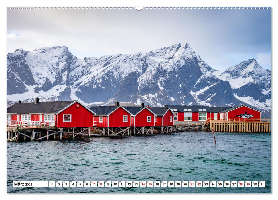 Lofoten - Eine Reise durch Nordnorwegen (CALVENDO Premium Wandkalender 2026)