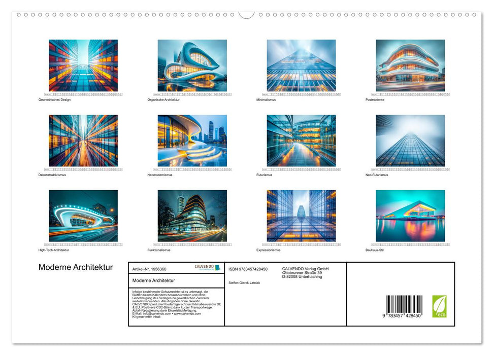 Moderne Architektur (CALVENDO Premium Wandkalender 2026)