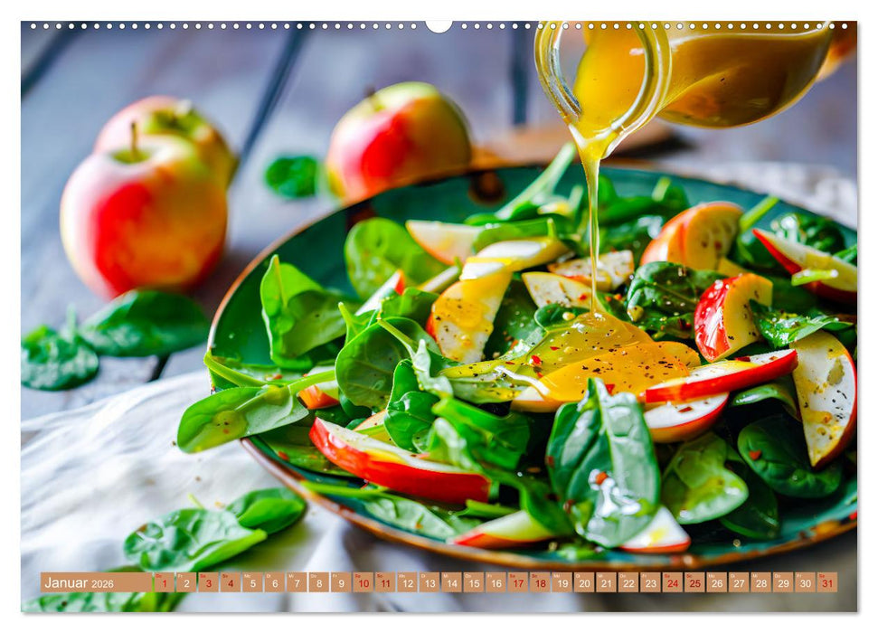 Alles Apfel oder was?! - Köstliche Apfelgerichte für jede Gelegenheit! (CALVENDO Premium Wandkalender 2026)