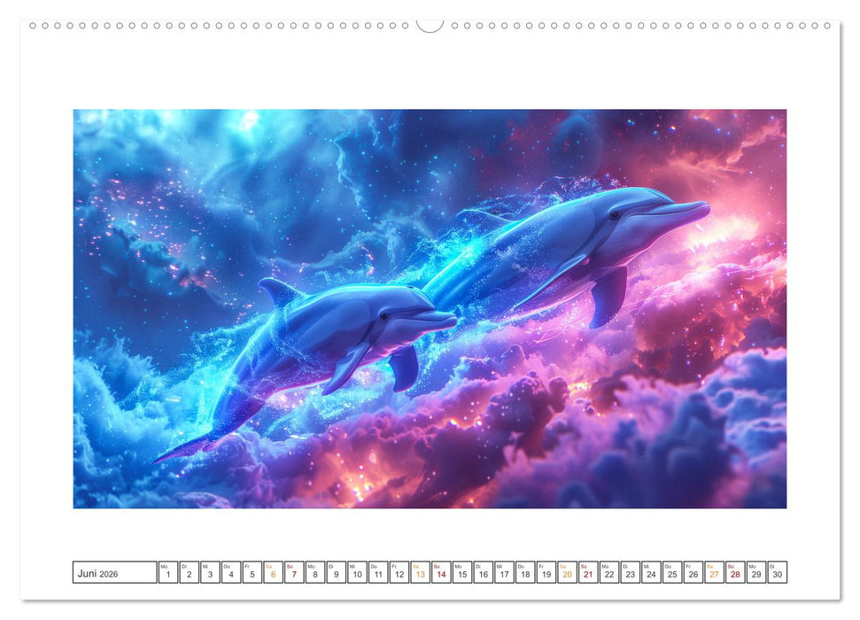 Tiere im Weltraum (CALVENDO Wandkalender 2026)