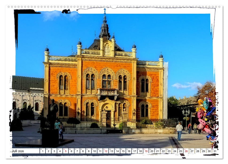 Novi Sad Serbiens unbekannte Schönheit (CALVENDO Premium Wandkalender 2026)