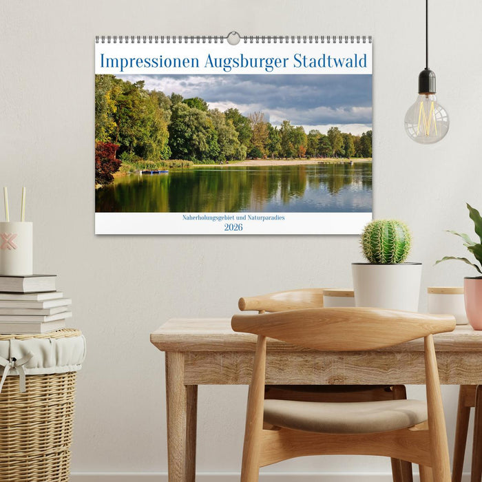 Impressionen Augsburger Stadtwald (CALVENDO Wandkalender 2026)