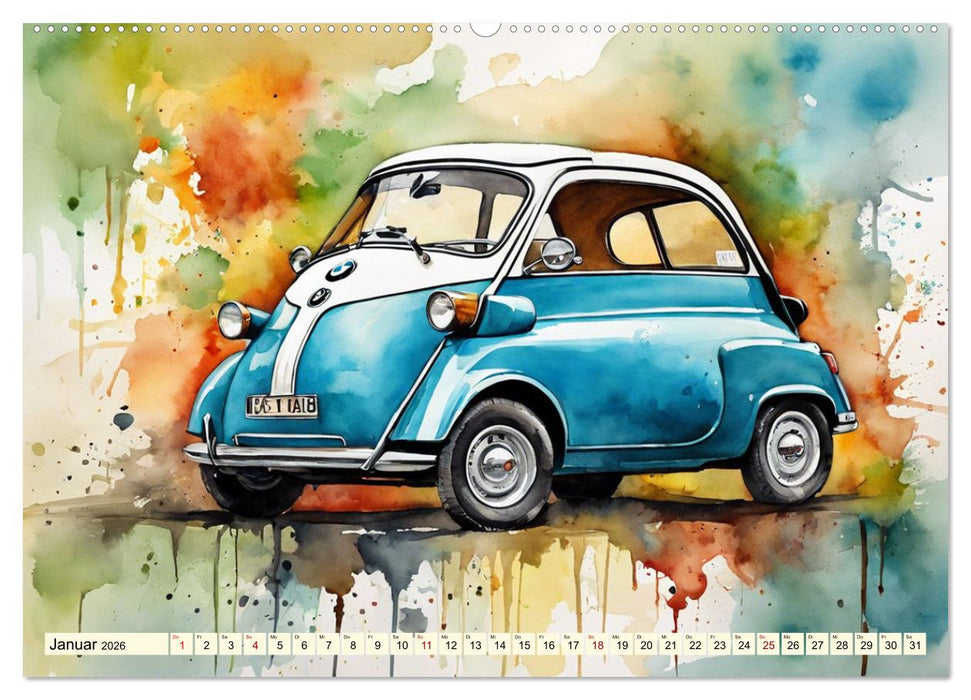 Oldtimer - Kultmodelle aus den 1960er Jahren (CALVENDO Premium Wandkalender 2026)