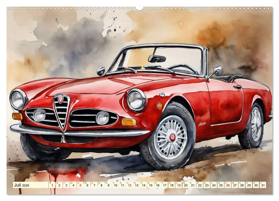 Oldtimer - Kultmodelle aus den 1960er Jahren (CALVENDO Premium Wandkalender 2026)