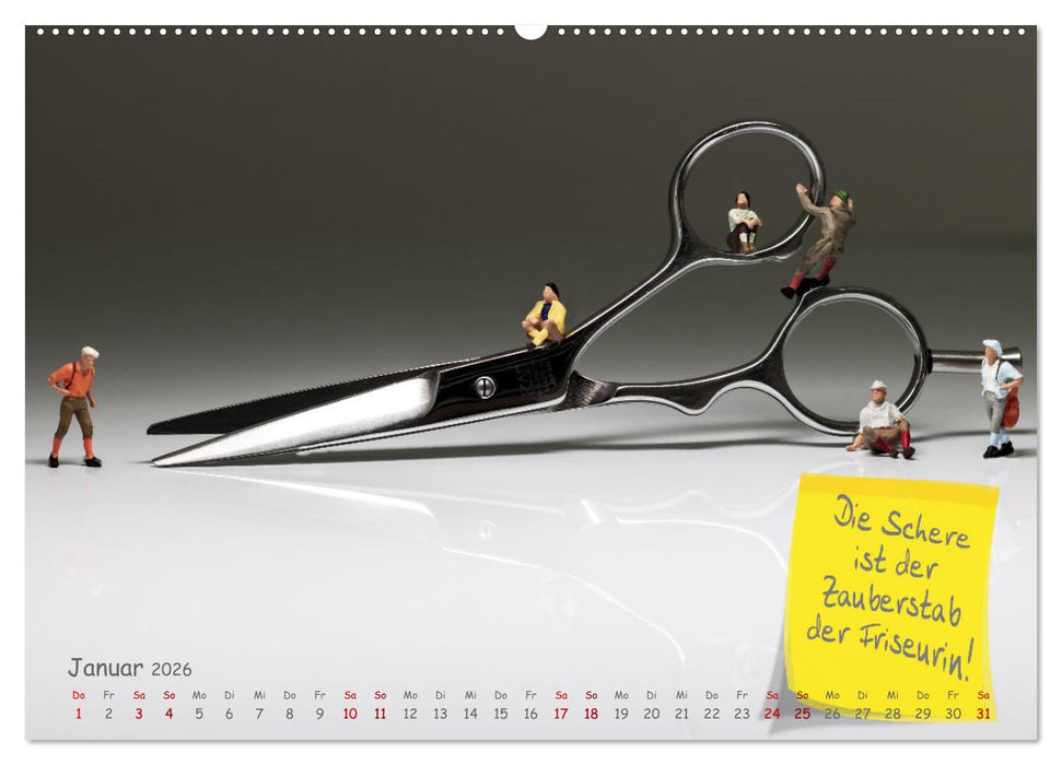 Hairliche Sprüche für alle Haareszeiten (CALVENDO Premium Wandkalender 2026)