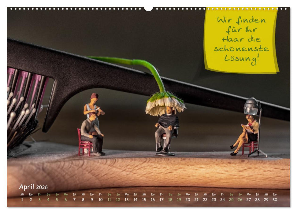 Hairliche Sprüche für alle Haareszeiten (CALVENDO Premium Wandkalender 2026)
