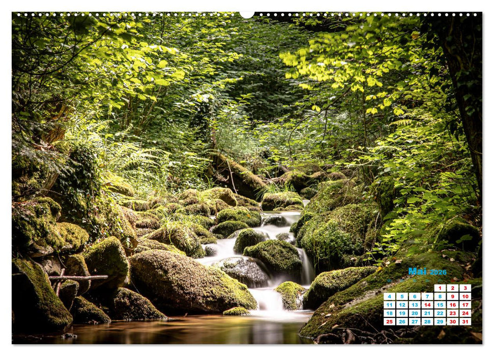 Wasserfall im Bühlertal (CALVENDO Premium Wandkalender 2026)