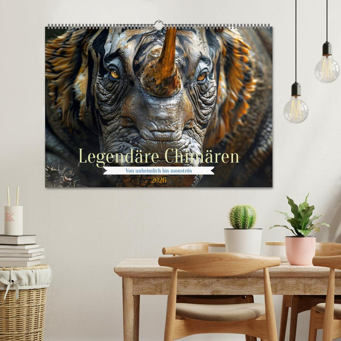Legendäre Chimären - Von unheimlich bis monströs (CALVENDO Wandkalender 2026)