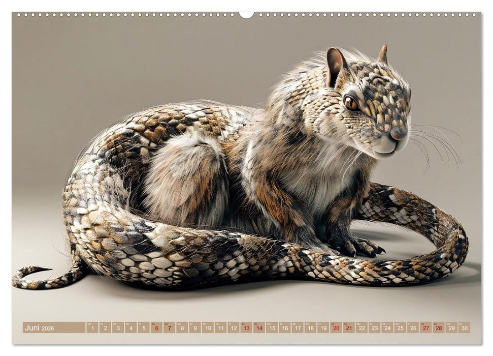 Legendäre Chimären - Von unheimlich bis monströs (CALVENDO Wandkalender 2026)