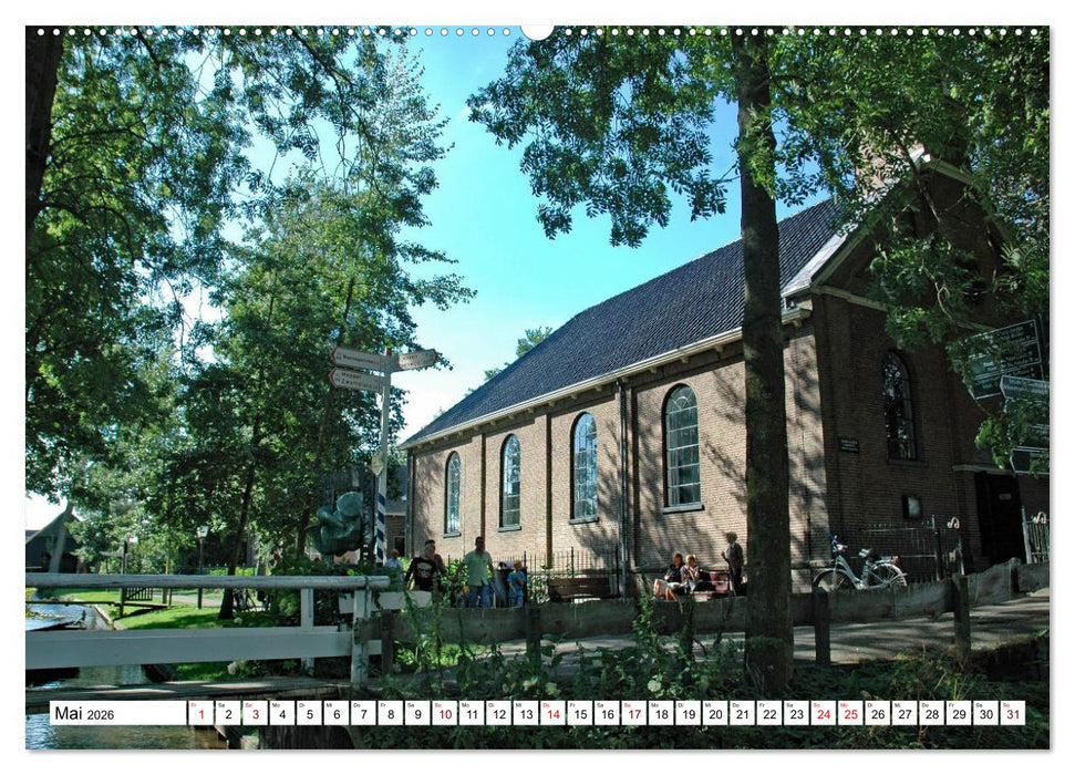 Bootsfahrt in Giethoorn (CALVENDO Premium Wandkalender 2026)