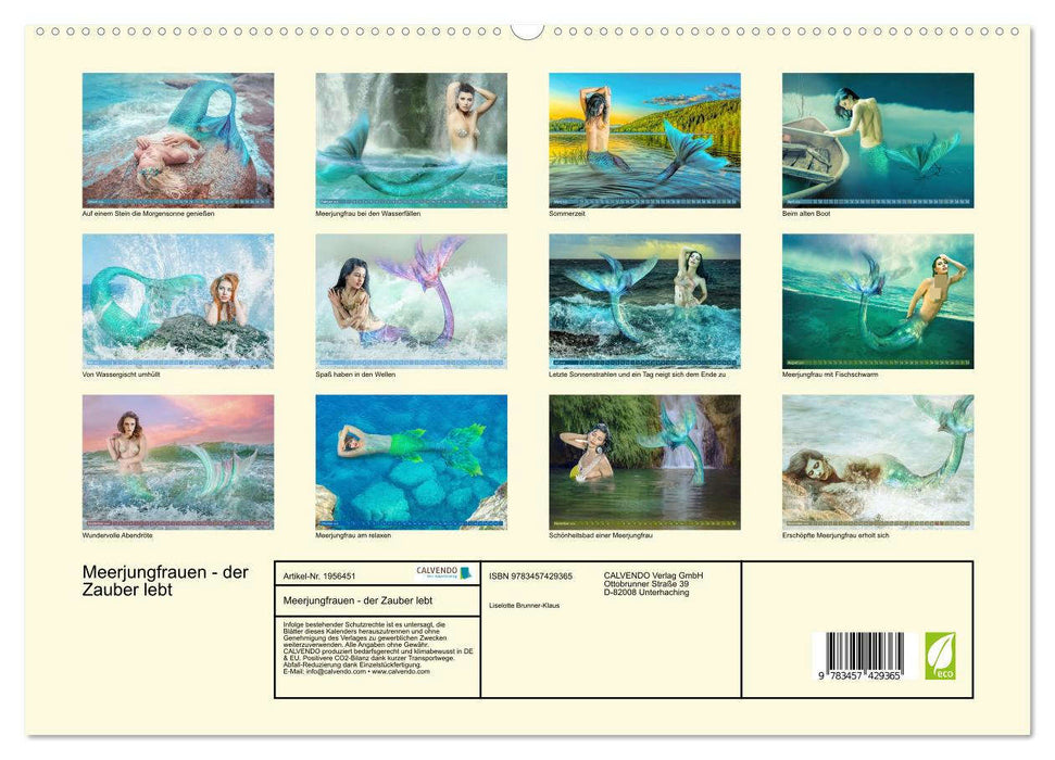 Meerjungfrauen - der Zauber lebt (CALVENDO Premium Wandkalender 2026)