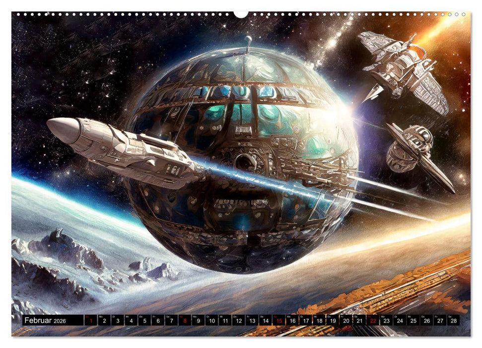 Mobilität im All (CALVENDO Premium Wandkalender 2026)