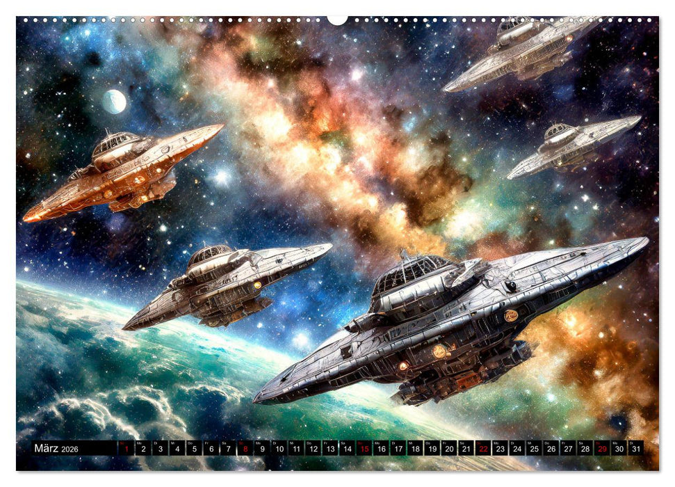 Mobilität im All (CALVENDO Premium Wandkalender 2026)