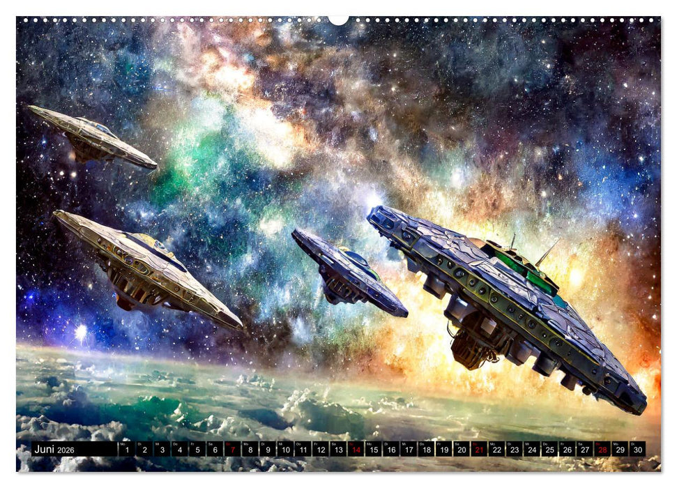 Mobilität im All (CALVENDO Premium Wandkalender 2026)