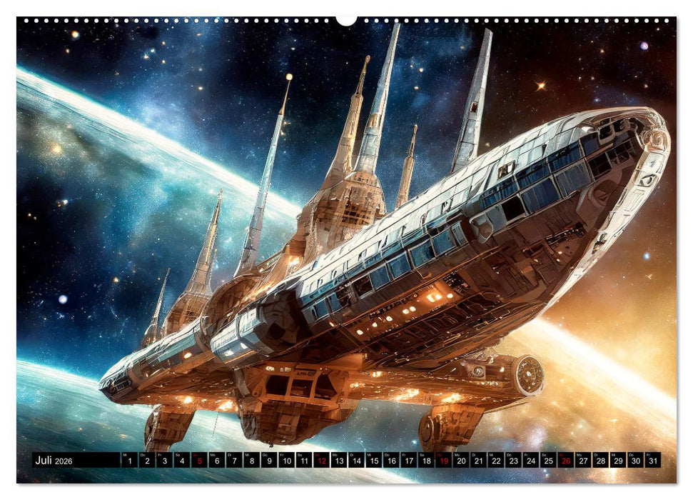 Mobilität im All (CALVENDO Premium Wandkalender 2026)