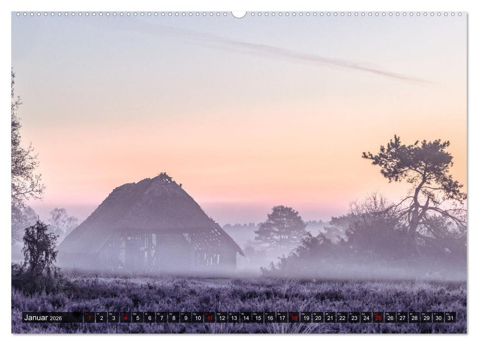 Die Lüneburger Heide - Faszination einer Naturlandschaft (CALVENDO Premium Wandkalender 2026)
