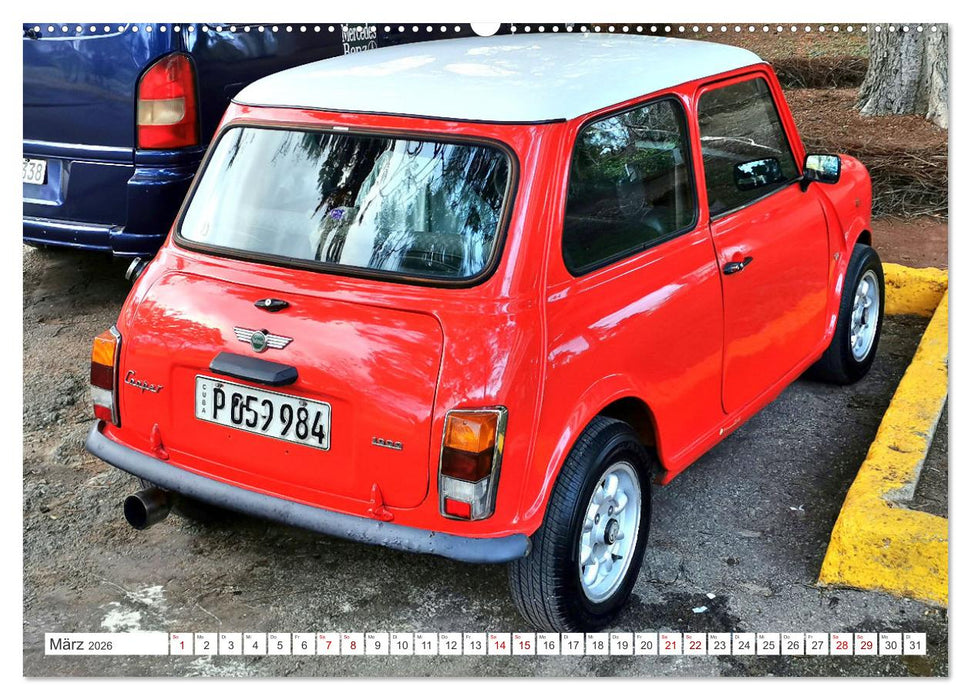 British Beauties - Der MINI 1000 in Kuba (CALVENDO Premium Wandkalender 2026)