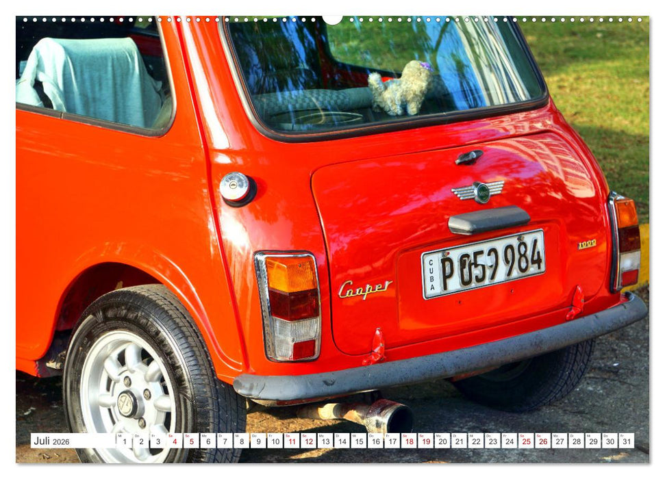 British Beauties - Der MINI 1000 in Kuba (CALVENDO Premium Wandkalender 2026)