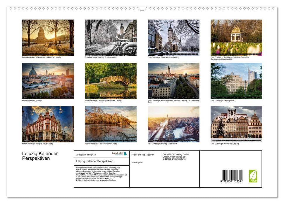 Leipzig Kalender Perspektiven (CALVENDO Premium Wandkalender 2026)