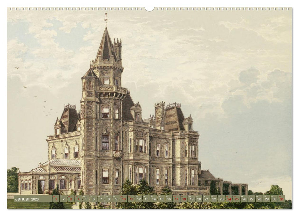 Viktorianische Landsitze (CALVENDO Premium Wandkalender 2026)