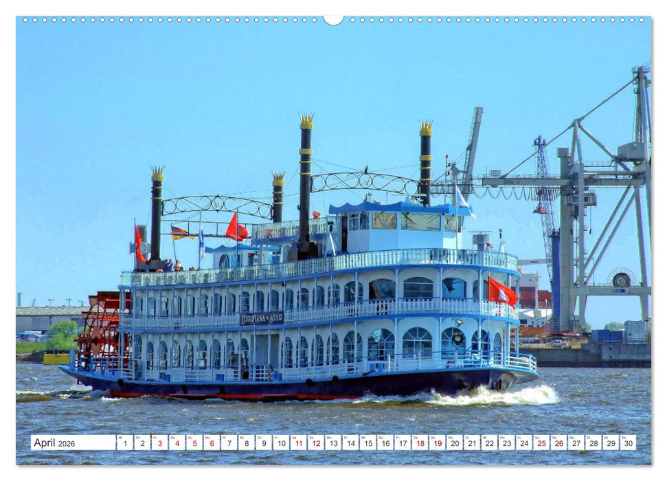 Hamburg an der Elbe – Impressionen eines Sommertages in der Hansestadt (CALVENDO Premium Wandkalender 2026)