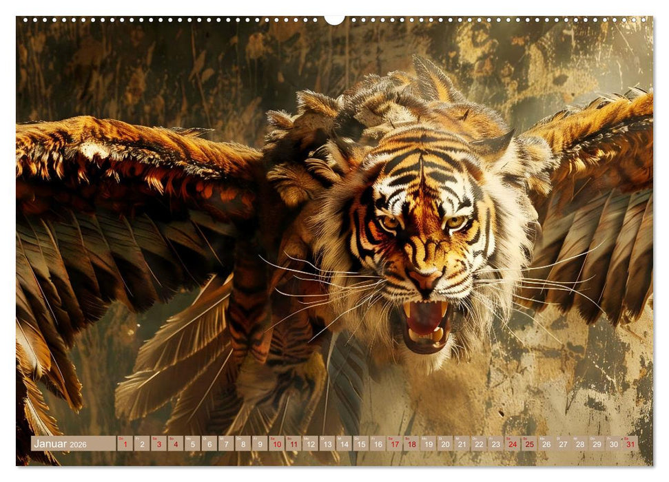 Legendäre Chimären - Von unheimlich bis monströs (CALVENDO Premium Wandkalender 2026)