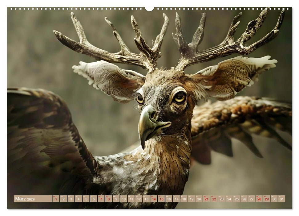 Legendäre Chimären - Von unheimlich bis monströs (CALVENDO Premium Wandkalender 2026)