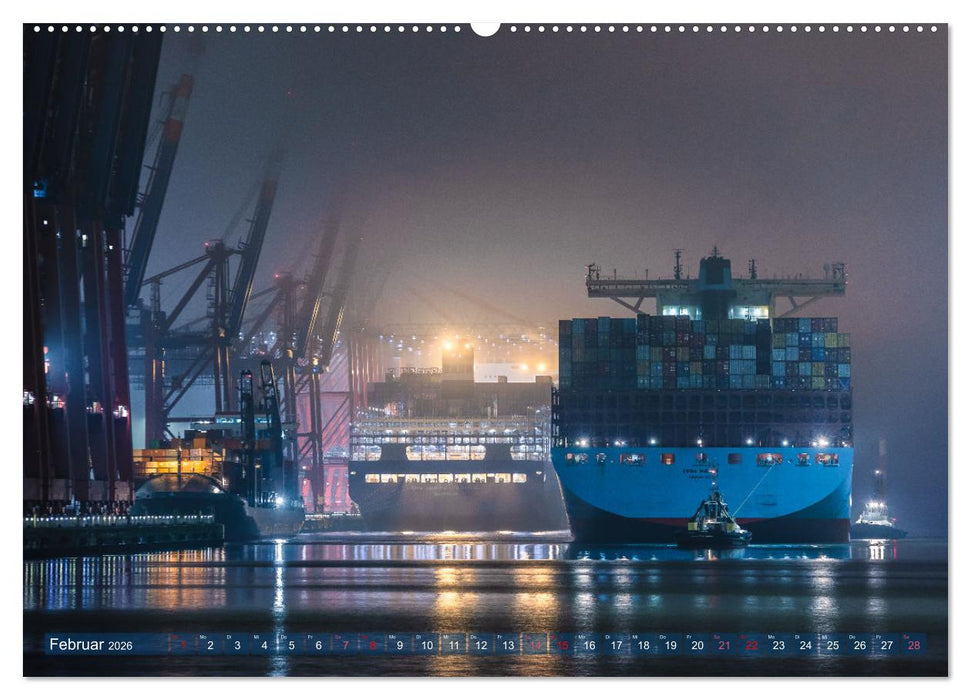 Faszination Hamburger Hafen (CALVENDO Premium Wandkalender 2026)
