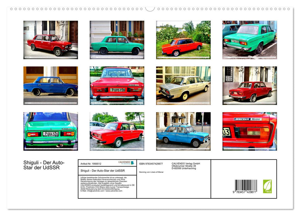 Shiguli - Der Auto-Star der UdSSR (CALVENDO Premium Wandkalender 2026)