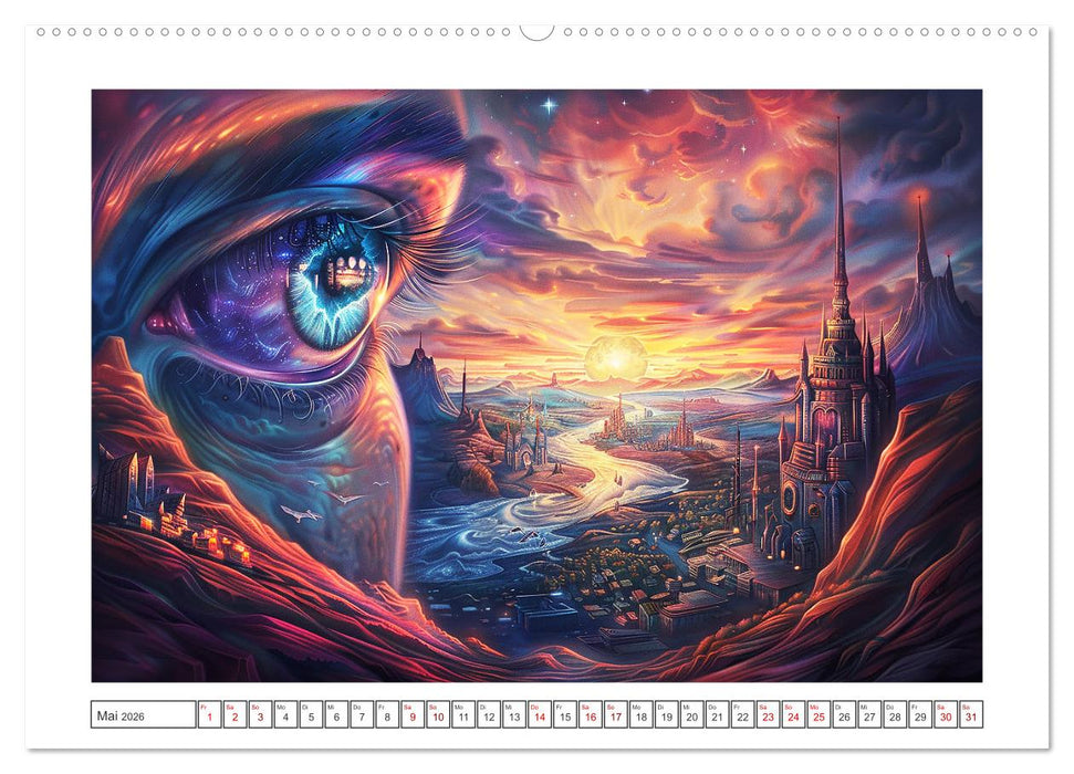 Surreale Traumwelten (CALVENDO Premium Wandkalender 2026)