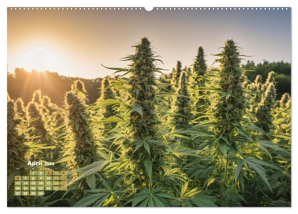Wunderschöne Cannabisfelder (CALVENDO Wandkalender 2026)