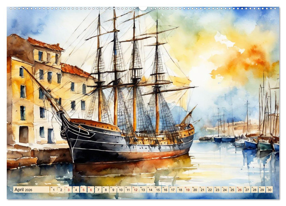 Großsegler aus vergangenen Zeiten (CALVENDO Wandkalender 2026)