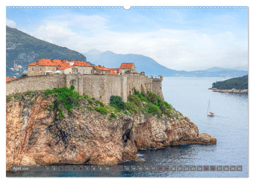 Dubrovnik - Stolze Schönheit der Dalmatischen Küste (CALVENDO Premium Wandkalender 2026)