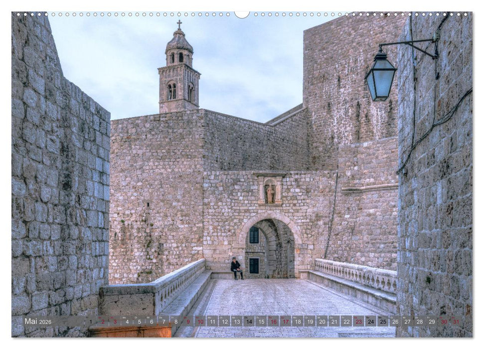 Dubrovnik - Stolze Schönheit der Dalmatischen Küste (CALVENDO Premium Wandkalender 2026)