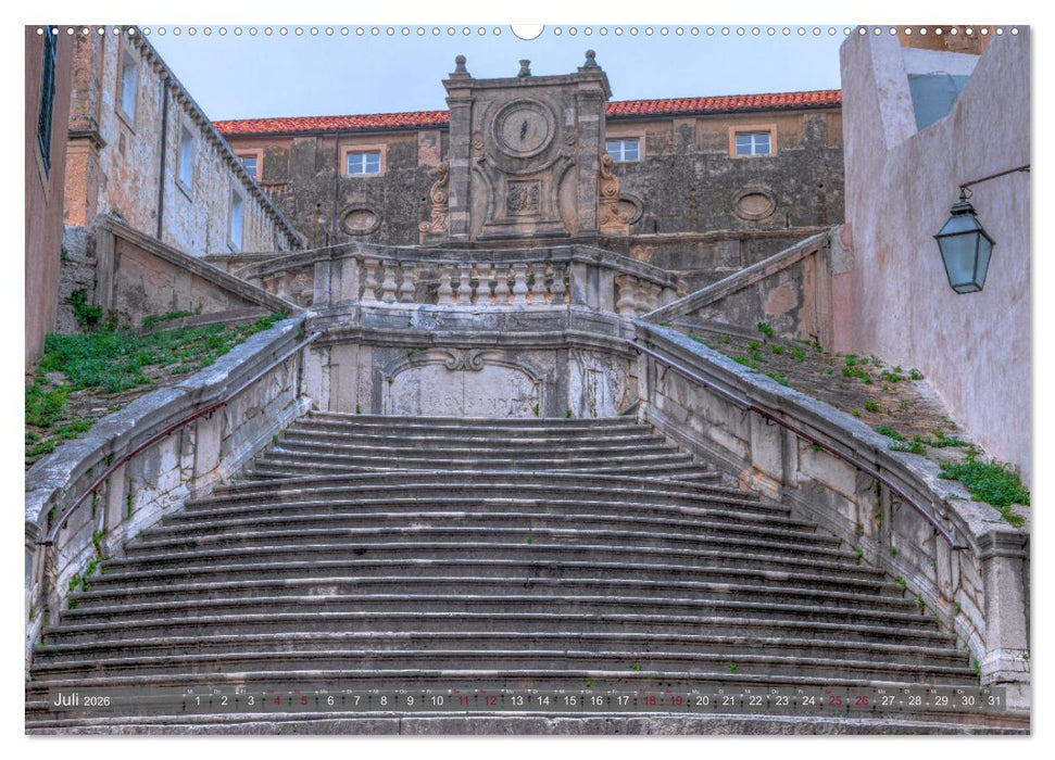 Dubrovnik - Stolze Schönheit der Dalmatischen Küste (CALVENDO Premium Wandkalender 2026)