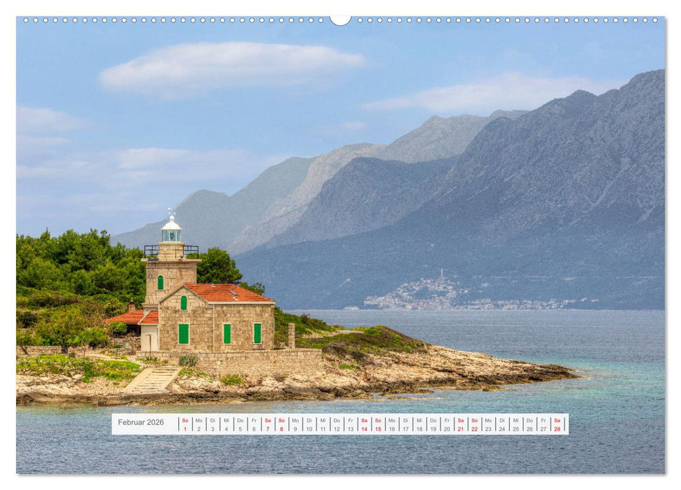 Kroatien Traumland der Adria (CALVENDO Premium Wandkalender 2026)