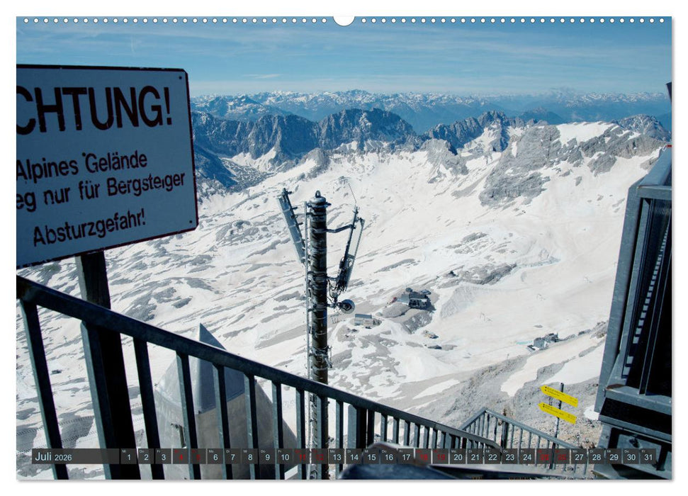 Zugspitze aufi (CALVENDO Premium Wandkalender 2026)