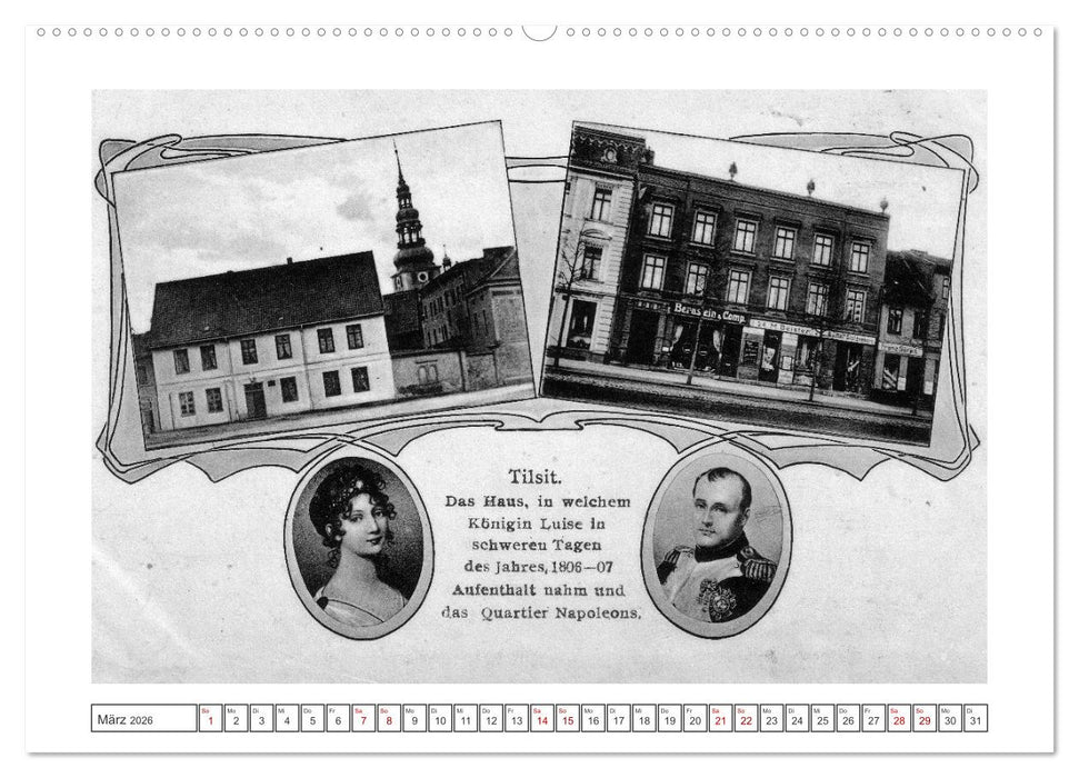 Gruss aus Tilsit - Historische Stadtansichten (CALVENDO Premium Wandkalender 2026)