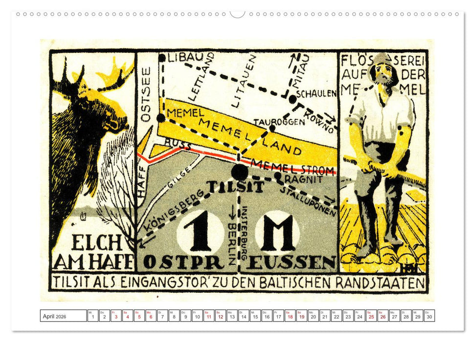 Gruss aus Tilsit - Historische Stadtansichten (CALVENDO Premium Wandkalender 2026)