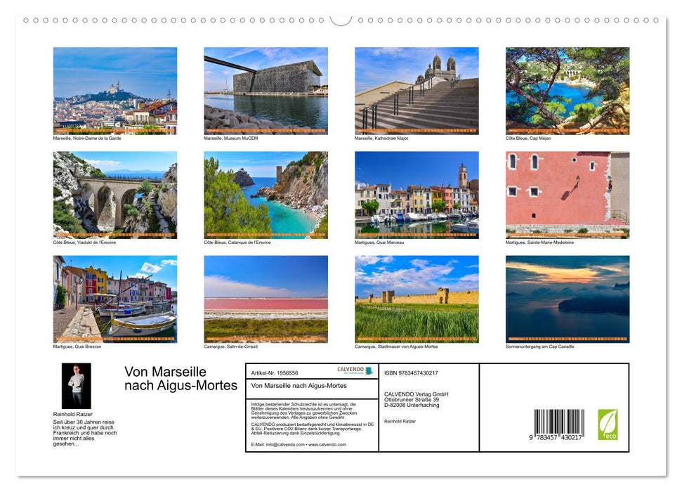 Von Marseille nach Aigus-Mortes (CALVENDO Premium Wandkalender 2026)