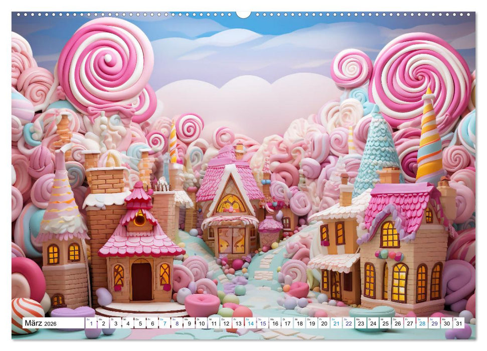 Zuckerträume im Candyland (CALVENDO Wandkalender 2026)