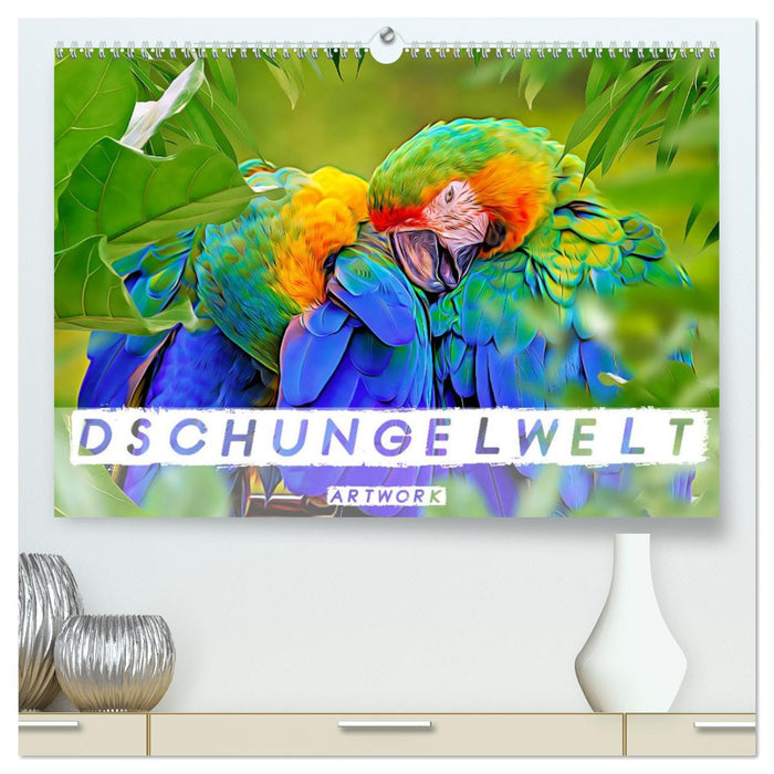 Dschungelwelt - Artwork (CALVENDO Premium Wandkalender 2026)