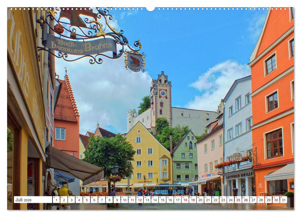 Füssen im Allgäu – Hier genießt die Seele eine romantische Zeit (CALVENDO Premium Wandkalender 2026)