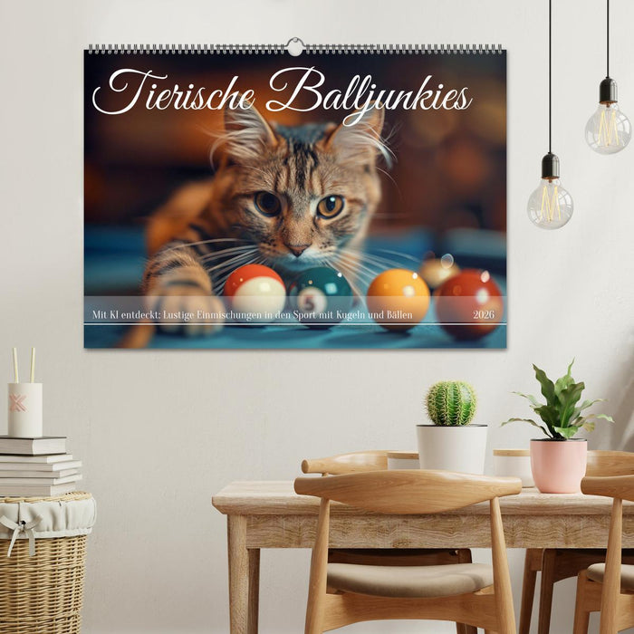 Tierische Balljunkies (CALVENDO Wandkalender 2026)