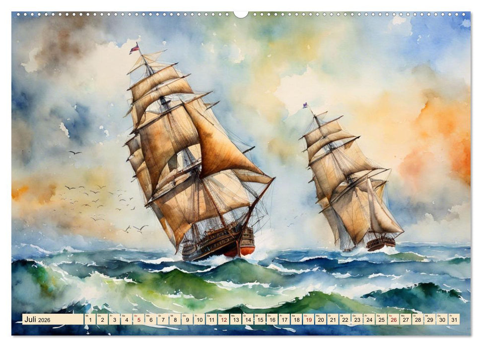 Großsegler aus vergangenen Zeiten (CALVENDO Premium Wandkalender 2026)