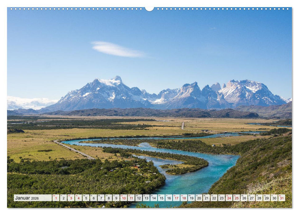 Chile - Facetten landschaftlicher Vielfalt (CALVENDO Premium Wandkalender 2026)
