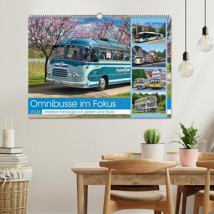 Omnibusse im Fokus (CALVENDO Wandkalender 2026)