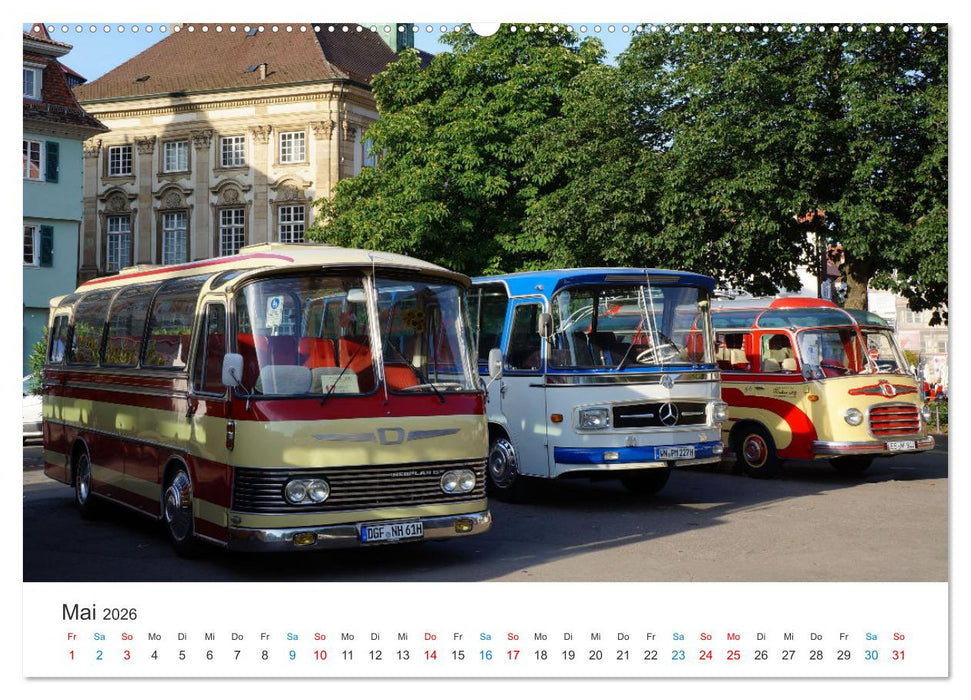 Omnibusse im Fokus (CALVENDO Wandkalender 2026)