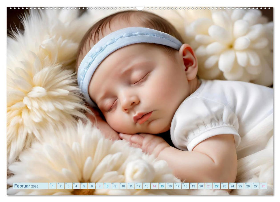Schlummernde Babys (CALVENDO Wandkalender 2026)